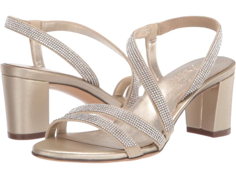 Naturalizer Womens Vanessa2 Rhinestone Embellished Strappy Heel Sandal 10M Champ